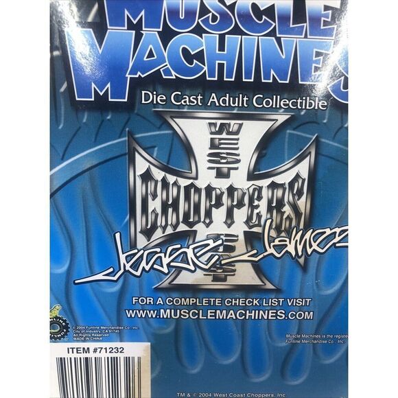 Muscle Machines WCC Jesse James "Penny Saved" 1:31 Scale Motorcycle NIB. Read - Picture 9 of 15